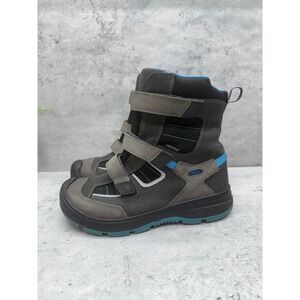 Keen kids Redwood Winter Boots Waterproof, Insulated, Leather Raven/Magnet sz 6